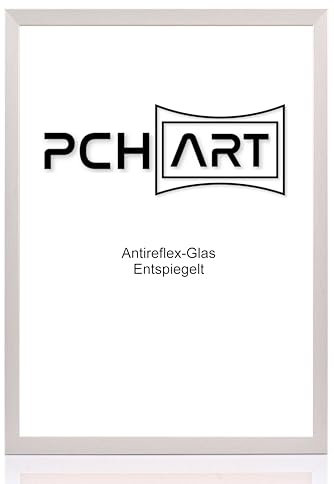 PCH[art] Bilderrahmen 'New Malmø - Anti-Reflex' | Farbe: Alu | Größe: 90x120 | eleganter Frame für Ihre Fotos und Motive