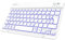 FINTIE Beleuchtete Tablet Tastatur (Deutsches Layout QWERTZ), 10 Zoll Bluetooth Tastatur mit Hintergrundbeleuchtung für Samsung Galaxy Tab A9+/S6 Lite/S9 FE, Xiaomi Pad 6, Honor Pad, (Weiß)