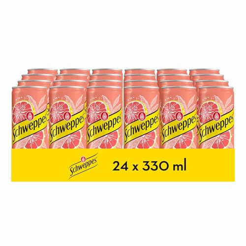 Schweppes Pomelo, Refresco Bebida Refrescante - Lata, Pack 24 x 33 cl