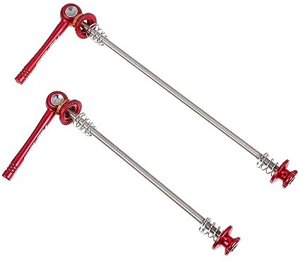 GOOHOCHY 1 Pair Bicycle Quick Release Lever Wheel Quick Release Skewer Bicycles Accessory Gel Seat Rad Sensor Bike Headlight Tassels Bikes Reflectors Holder Phone Equipment Titanium Alloy