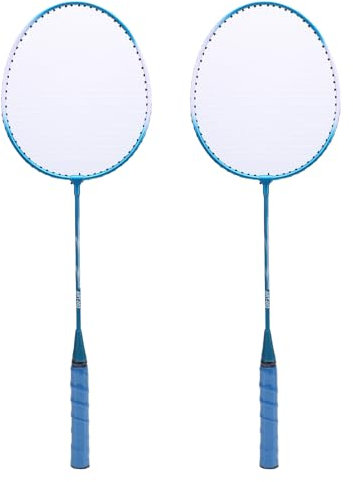 Badminton Set für Hinterhöfe Outdoor -Spiele, Badminton Trainer Self Training Shuttlecock Trainingsgerät für Einzelspieler -Übungsleuchten mit Fernbedienung Anpassungshöhe
