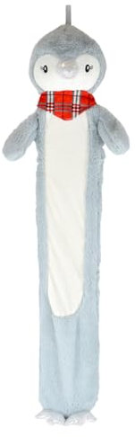 Novelty Animal/Character 3D Hot Water Bottle with Cover (Penguin with Scarf 2L Long)