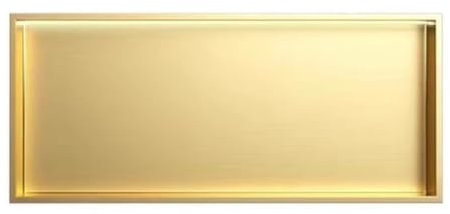 Goldene LED-Dusche – Edelstahl-Einbau-Badezimmerregal, keine Fliesen erforderlich, geräumiger Wandnizer für Bad und Küche, 62 x 32 x 12,5 cm