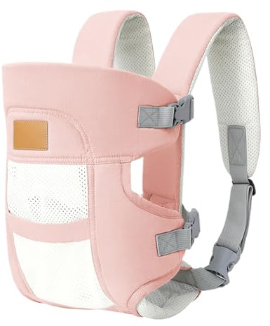 Babytrage, atmungsaktiv, mit Kopfstütze – leichte Tasche für tägliche Aktivitäten im Freien, Reisen, Zoo und Stadtverkehr