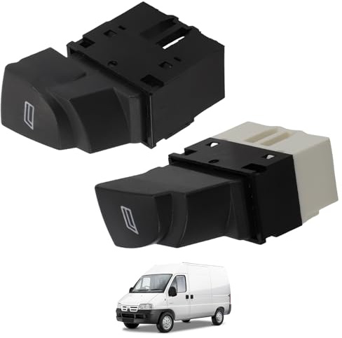 LDLRevX Interrupteur Lève-Vitre Lot De 2 Boutons 6 Broches Avant Gauche Droite 735315619 Compatible Jumper II Ducato II Ypsilon Boxer II Conducteur Passager 6554T3