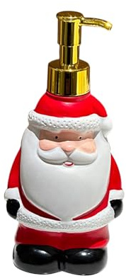 Weihnachtsseifenspender, 250 Ml Weihnachtsmann-Seifenspender Aus Harz, Dekorative Nachfüllbare Weihnachtsseifenflasche, Handcreme-Pumpflasche, Flüssigkeitsbehälter Für Shampoo, Badezimmer, Küche