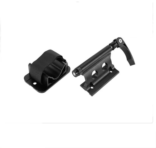 FHSUFG Dachträger Dachreling Universal Fahrrad Vorderradgabel Rack + Hinterrad Halter Set Aluminium Gabel Quick Release Dach Bike Lagerung