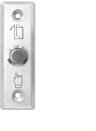 ComfyHarbor Edelstahl Push to Exit Button, NO/NC Press Exit Switch For Smart Lock Electric Strike Magnetic Door Opener, Flush Mount Release For Home Office Security System For Access Control