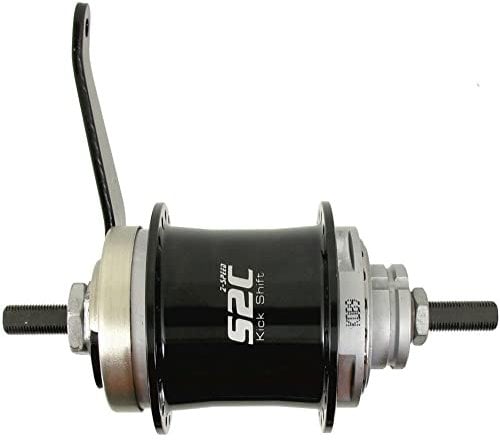 Sturmey Archer Duomatic Kick-Shift Getriebenabe Schwarz 36 Loch