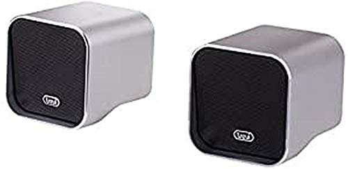 Trevi SH 8420 BT Sistema di Mini Altoparlanti Speaker Amplificati Wireless Senza Fili con Bluetooth e Aux-In, Argento