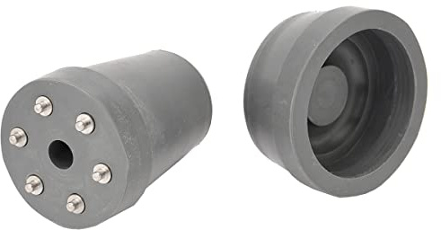 Krückenkapsel mit Spikes und Gummischutzkappe 18 mm