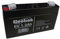 1 x BATTERIA RICARICABILE AL PIOMBO 6V 1,3 Ah