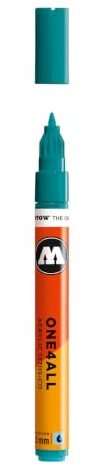 MOLOTOW ONE4ALL Acrylic Paint Marker, 1.5mm, Lagoon Blue, 1 Each (127.421)