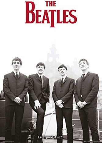 Beatles, The - Liverpool 62 - Musik Maxi-Poster, Druck, schwarz-Weiss Foto London Classics - Größe 61x91,5 cm