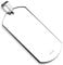 Bungsa Armee Erkennungsmarke Kettenanhänger Gravierbar Silber Edelstahl 27x50mm (Pendant Anhänger Navy Seals ID-Marke Erkennungsmarke Amulett Medaillon Charm Chirurgenstahl Damen Herren Schmuck)