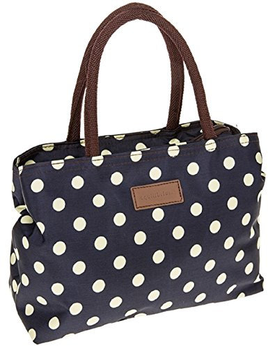 Joe Davies Equilibrium Handtasche mit Punktemuster, wasserdicht, Marineblau / cremefarben