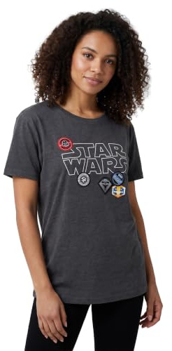 Star Wars Badges Women's T-Shirt Charcoal