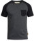 Indicode IDGresham Herren T-Shirt Kurzarm Shirt mit Rundhals-Ausschnitt Brusttasche Baumwollmischung Regular fit, Größe:M, Farbe:Charcoal - Black (9994)