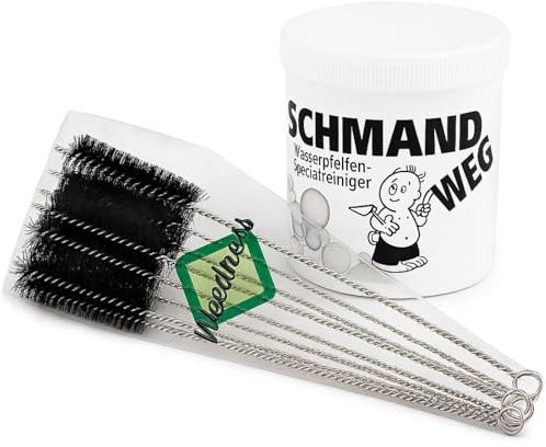 Weedness Set di Pulizia per Bong con 10 Spazzole per Tubo e Rimozione di Residui - Pulitore per Tubo Set di Pulizia per Shisha Narghilè Tubo in Vetro Pulitore per Tubo Pulizia