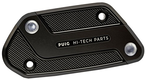 Puig 9282N Brems-/Kupplungsflüssigkeitsdeckel CNC-gefräst, Schwarz