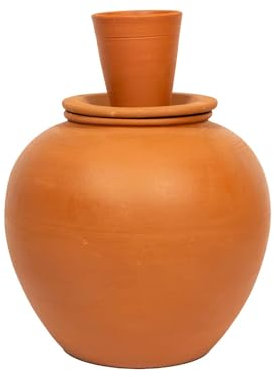 Village decor Clay Water Pot with lid (6000 ML Without TAB Model)