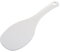 RETYLY Cuchara de Arroz para Cocina Plastico Blanco Plano Punteado