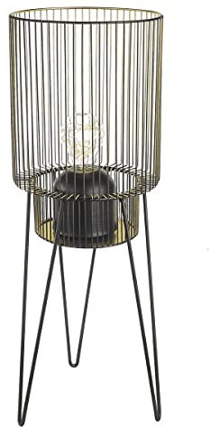 Casablanca Windlicht Leuchter mit Glaseinsatz - für Kerzen - ohne Leuchtmittel - 53x19cm