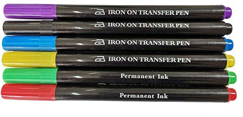 ibotti Iron On Transfer Pens, Embroidery Transfer Pen, 6 Pack