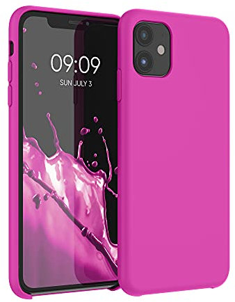 kwmobile Housse Compatible avec Apple iPhone 11 Coque - Housse de téléphone Protection Souple en TPU Silicone - Magenta