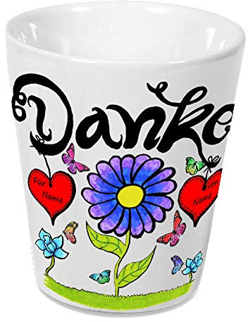 Blumentopf Danke personalisierbar von und für