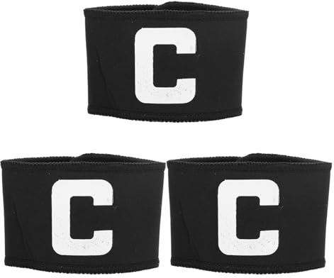 CLISPEED 3st Kapitänsbinde Elastische Standardarmbänder Verstellbare Armbinden Für Fußball Fußball-armbinde C Kapitänsband Markieren Armbinde Für Fußballführer Lange Ärmel Utensilien