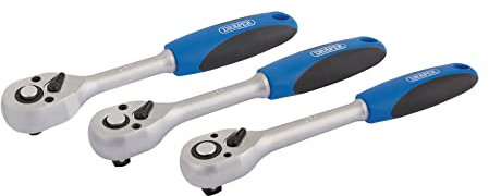 Draper 72-Tooth Reversible Soft Grip Ratchet Set (3 Piece)05911 05911 72-Tooth Reversible Soft Grip Ratchet Set (3 Piece)