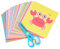 Tomedeks 1 Satz scheren set,bastelschere,papierschere,kinderschere,96 Scherenschnitte + 1 Kinderschere, einfach zu bedienen, Interesse wecken, sehr gut für Kinder zum Basteln geeignet