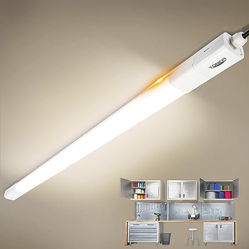 TONFFI 25 Stück Feuchtraumleuchte LED 150CM, 60W 7000LM LED Röhre, Reihenschaltung, Neutralweiß, IP65 Wasserfest Feuchtraumlampe Wannenleuchte Deckenleuchte für Keller Werkstatt Garage Warenhaus Bad