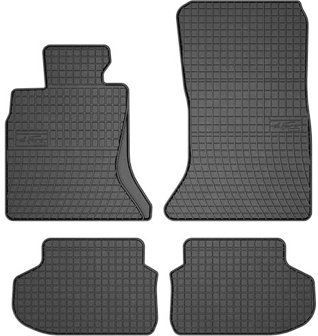 SMK Gummimatten auto fußmatten Satz passend für BMW 5er F10 2010-2013 Erleben Sie einen neuen Standard des Reisens mit rutschfesten auto fussmatten - Mehrjahres- auto teppiche für alle Straßenverhältn