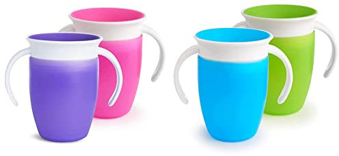 Munchkin Miracle 360 Sippy Cup, Trainer Toddler Cup, BPA Free Baby & Toddler Cups w.Handles Miracle 360 Sippy Cup, Trainer Toddler Cup, BPA Free Baby & Toddler Cups w.Handles