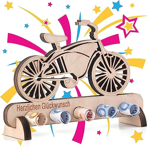 Geldgeschenke Geburtstag, Originelle Geburtstag Geldgeschenk Holz, Kreative Geldgeschenk Holz, Geburtstag Mann Frau, Kreatives Geldgeschenke zum Jubiläum, für Familie, Liebhaber, Freunde (Fahrrad)
