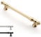 9BUILD 6 Stück Schrankgriffe Gold Lochabstand 128mm Griffe für Küchenschränke Zinklegierung Möbelgriffe Küchengriffe griffe möbel Küchenschrank Schranktürgriffe EU0040