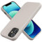 TAXXOE Silicone Case Compatible with iPhone 12 Case/12 pro case Soft Ultra Slim Protective Shockproof Liquid Silicone Phone Case,Anti-Scratch Microfiber Lining, 6.1 Gray