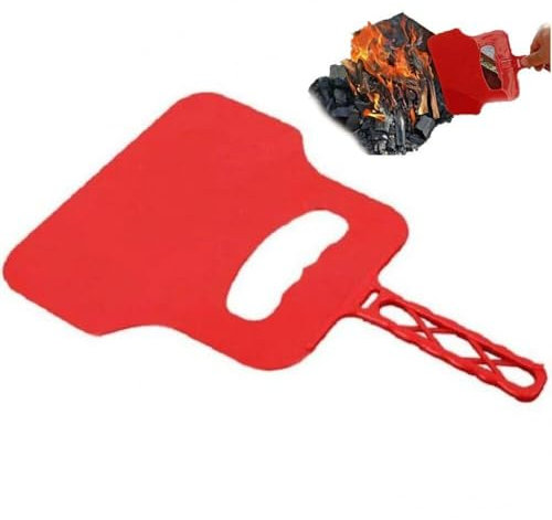 Luxylei Heat Resistant Plastic Barbecue Hand Fan Bbq Manual Fan, Bbq Hand Fan for Garden Party Camping Outdoor Bbq