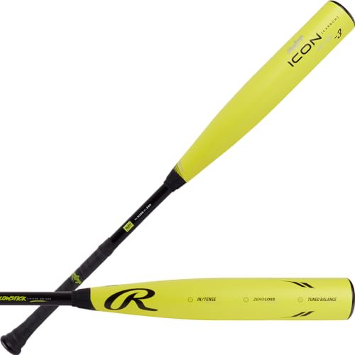 Rawlings ICON Glowstick Baseballschläger | BBCOR | -3 | 86,4 cm