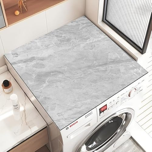 Waschmaschine Abdeckung Waschmaschinenabdeckung Waschmaschinenauflage Rutschfest Waschmaschinenbezug Universal tabletop Waschmaschinenauflage Rutschfest Schutz Matte Mat (Farbe 5,40x50cm)