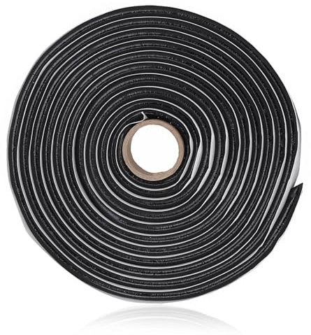 Cinta de butilo (9 mm × 4 m), cordón redondo de butilo negro, autoadhesivo, para reparación impermeable, sellador de carrocería, para el sellado de faros de coche y camión, parabrisas