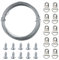 32.5 Feet (10m) Picture Hanging Wire Heavy Duty Metal Hanging Wire Metal Wire Photo Frame Hanging Wire for Photo Frame Mirror Artwork Clock, 0.75mm/0.03inch