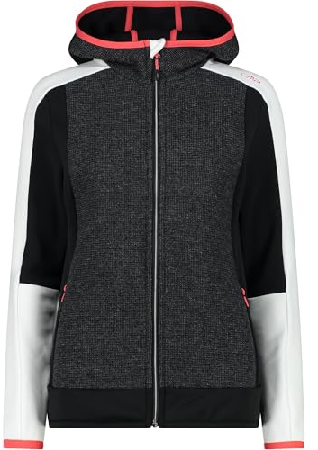 CMP, JACKET FIX HOOD, 34M2826, Basic White, D34, Woman
