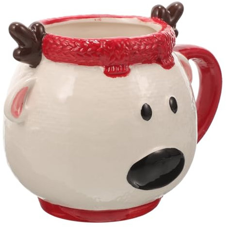 Ciieeo Taza De Papá Noel Diseño Decorativo Cerámica Calor Resistente Perfecta Para Navidad