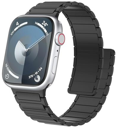 Silicone Magnetic Strap Compatible with Apple Watch Strap 49/45/44/42/41/40/38mm, Silicone Straps Designed for iWatch Series Ultra/9/8/7/6/5/4/3/2/1/SE