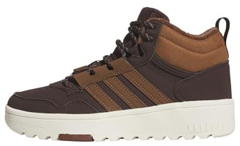 adidas Hoops 4.0 MID J Shoes, Shadow Brown/Supplier Colour/Off White, 3.5 UK Child