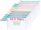 OFFCUP Borse di File A5, 10 Pezzi Sacchetto di Zip Impermeabile, Mesh Sacchetto del Documento, Sacchetto Di Documenti Portatile, Busta Plastica per Uffici Cosmetici Forniture Accessori da Viaggio