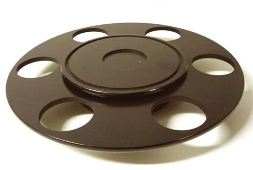 WH WORKING HOUSE Base Madera GIRATORIA Negra para Fondue Y Cuencos